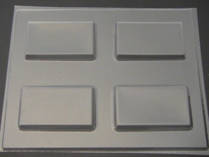 1223 Blank Business Cards Soap Chocolate Mold